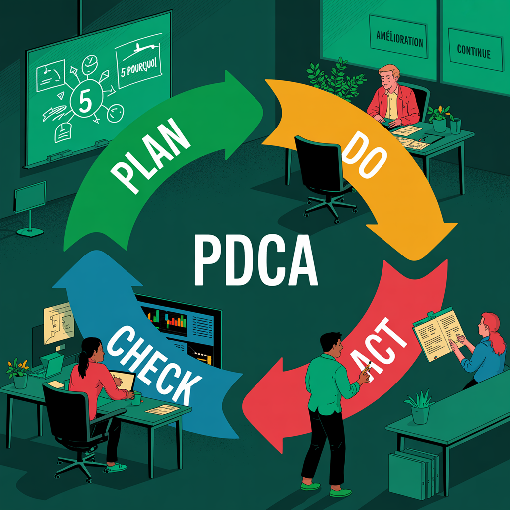 Méthode PDCA : Utiliser la roue de Deming facilement